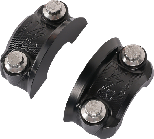 Thrashin Speedway Black 1" Handlebar Clutch Brake Perch Clamp Kit for Harley