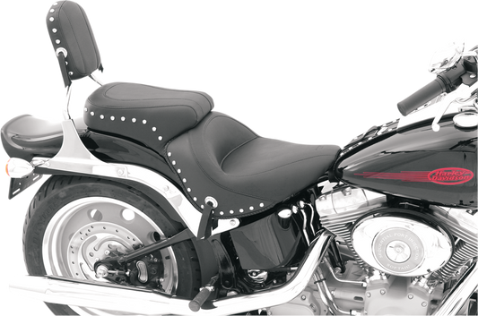 Mustang Vintage Studded Seat for 2006-2017 Harley Softail Fat Boy Springer