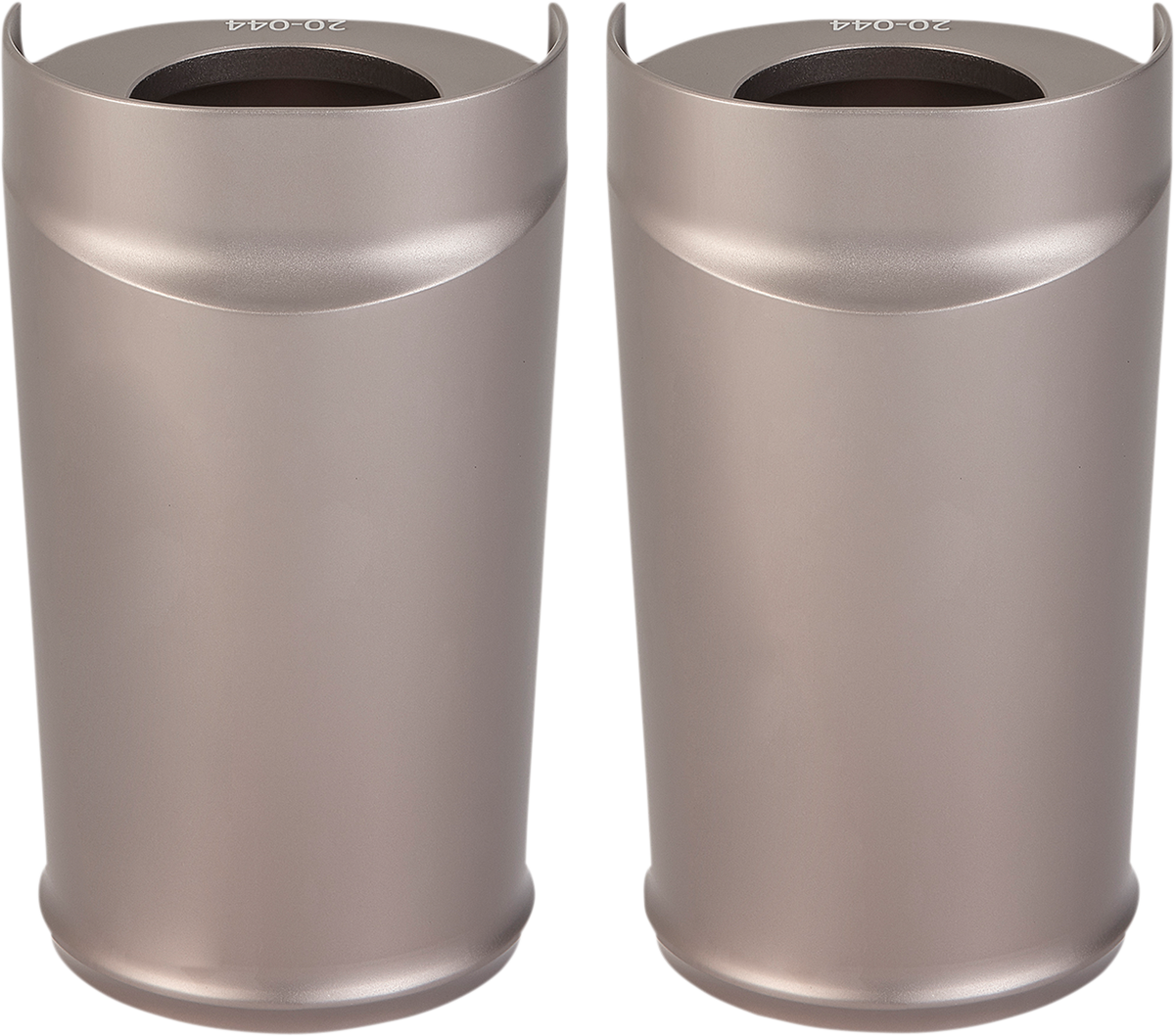 Arlen Ness Fat Tire Titanium Fork Boot Covers 1986-2013 Harley Touring Models