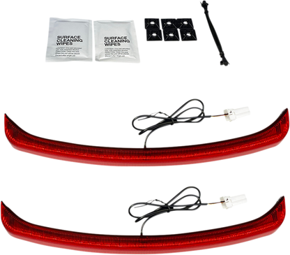 Custom Dynamics ProBEAM Low Profile Red LED Fender Lights 2011-2024 Harley Trike