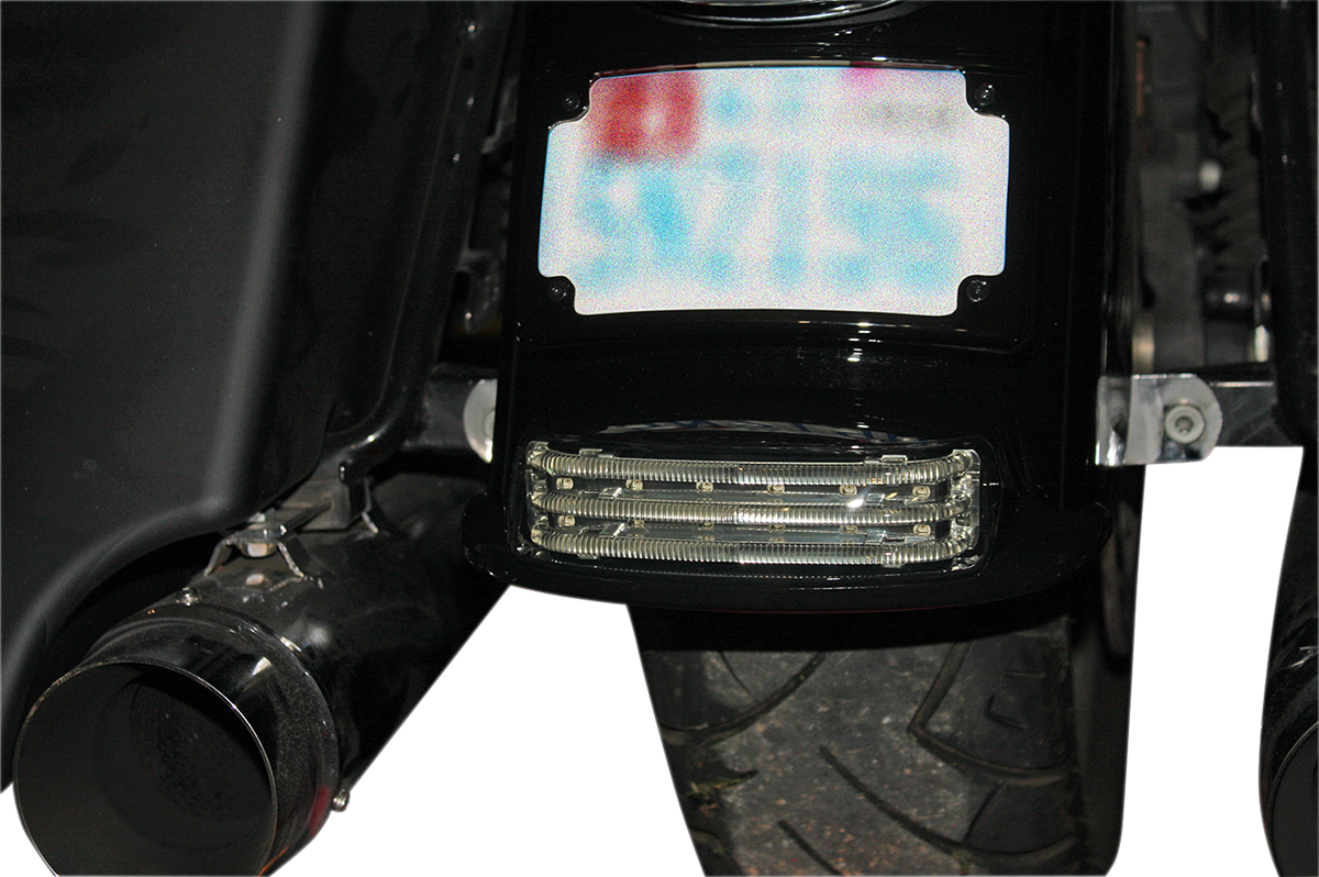 Custom Dynamics Black Smoke Lens Rear Fender Tip Light 2009-2019 Harley Touring