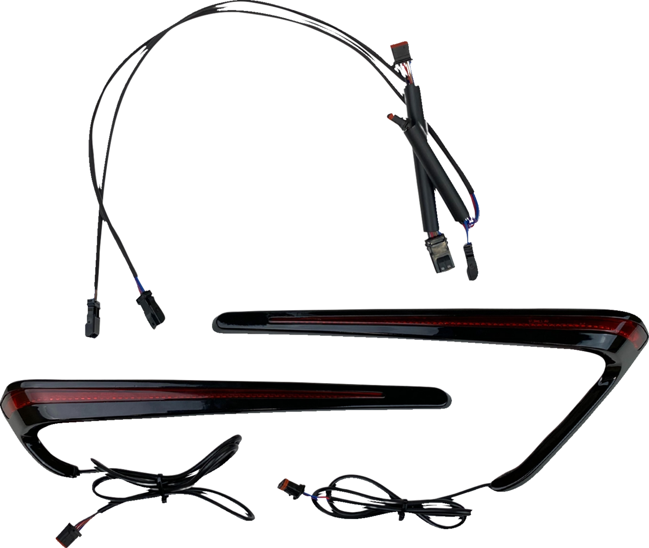 Custom Dynamics Red Lens LED Saddlebag Lights for 2018-2024 Harley Low Rider
