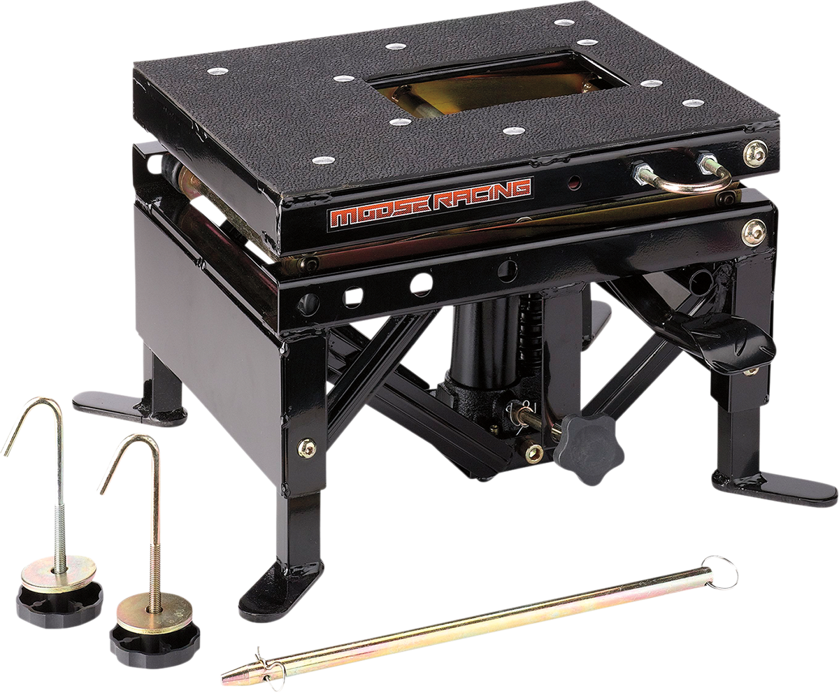 Moose Racing Black Steel Universal ATV Off-road MX Street Hydraulic Lift Stand