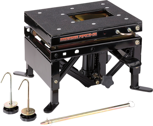 Moose Racing Black Steel Universal ATV Off-road MX Street Hydraulic Lift Stand