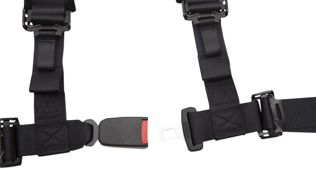 Moose Utility UTV Black 4 Point Seat belt Harness Restraint Safety System