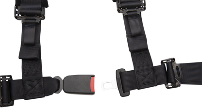 Moose Utility UTV Black 4 Point Seat belt Harness Restraint Safety System