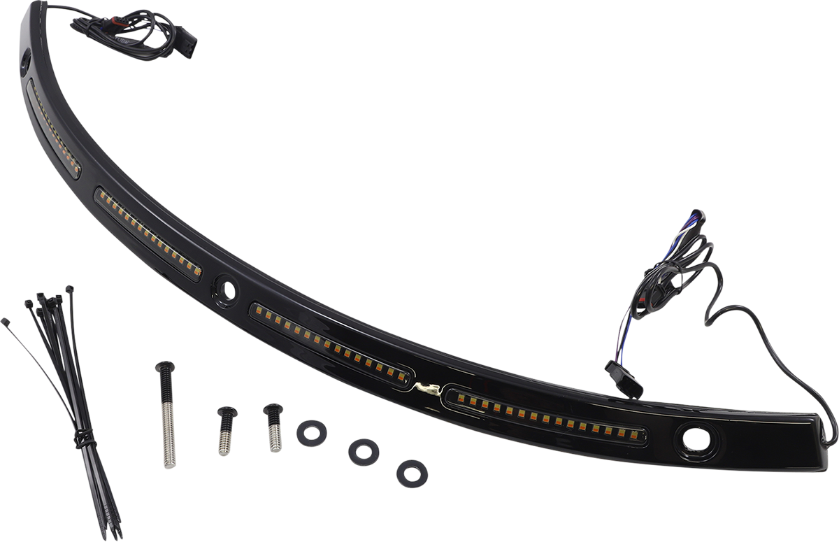 Custom Dynamics LED Fairing Windshield Trim 2014-24 Harley Touring Street Glide