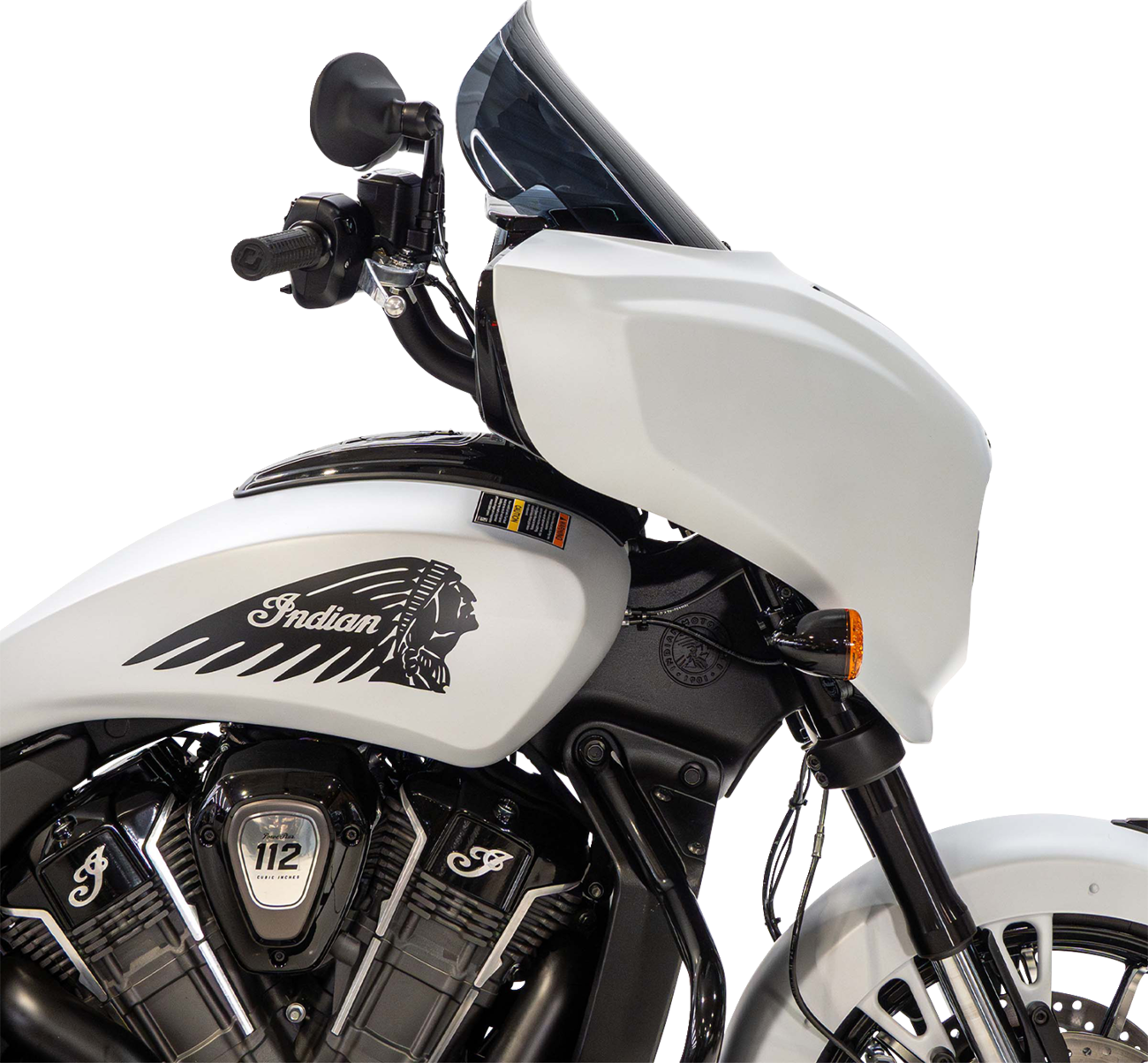 Klock Werks 12" Flare Dark Smoke Windshield for 2025-26 Indian Powerplus Models