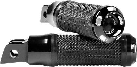 Performance Machine Apex Driver Footpegs Black 2018-2020 Harley Softail FLSL