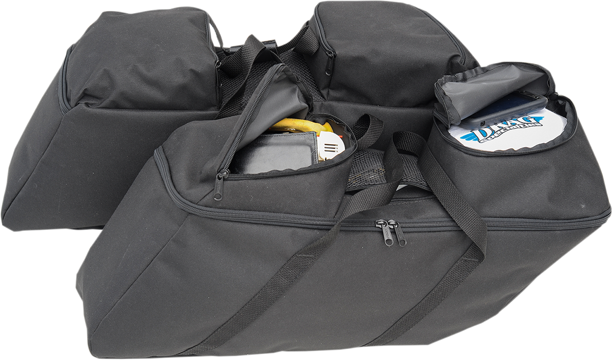 Drag Specialties Black Rear Saddlebag Liner Kit 2014-22 Harley Touring FLHX FLHR