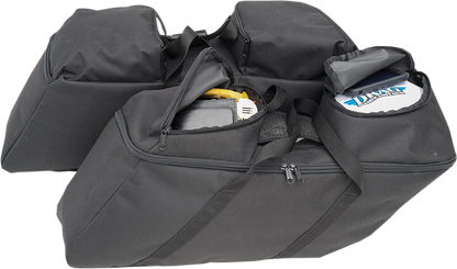 Drag Specialties Black Rear Saddlebag Liner Kit 2014-22 Harley Touring FLHX FLHR