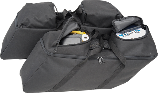 Drag Specialties Black Rear Saddlebag Liner Kit 2014-22 Harley Touring FLHX FLHR