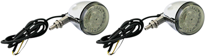Custom Dynamics ProBeam Chrome Universal Motorcycle LED Turn Signals Harley