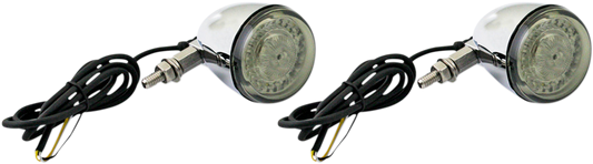 Custom Dynamics ProBeam Chrome Universal Motorcycle LED Turn Signals Harley