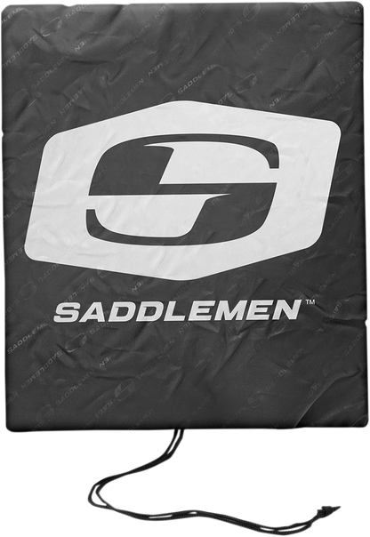 Saddlemen Black Textile Tactical Tunnel Cruiser Tail Bag for Harley Touring