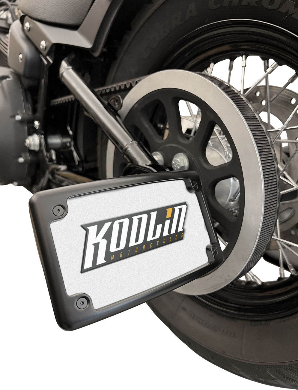 Kodlin Black License Plate Bracket for 2018-2024 Harley Softail FXLRST FLHCS M8