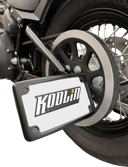 Kodlin Black License Plate Bracket for 2018-2024 Harley Softail FXLRST FLHCS M8