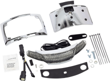 Ciro Smoked Tail Light & License Plate Mount for 2014-2023 Harley Touring FLTR