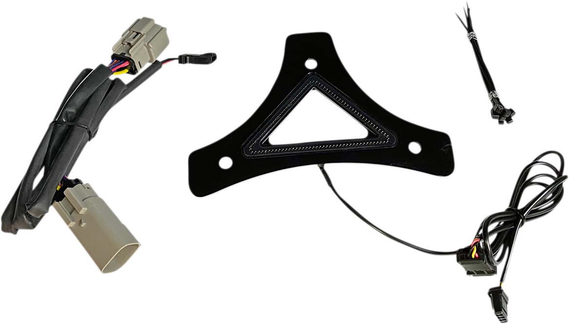 Custom Dynamics Black Sissy bar Backrest LED Brake Light 2015-2024 Harley Trike