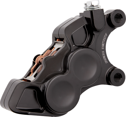 Arlen Ness Black 4-Piston Front Right Brake Caliper fits 2006-2025 Harley 11.8"