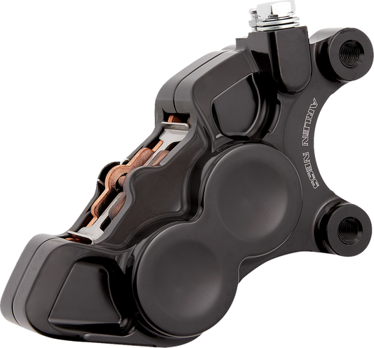 Arlen Ness Black 4-Piston Front Right Brake Caliper fits 2006-2025 Harley 11.8"