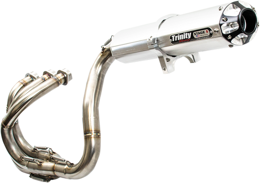 Trinity Racing Stage 5 Brushed Full Exhaust System 2016-2023 Yamaha YXZ 1000R