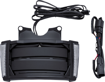 Ciro Black Smoke LED License Plate Frame for 2014-2024 Harley Street Road Glide