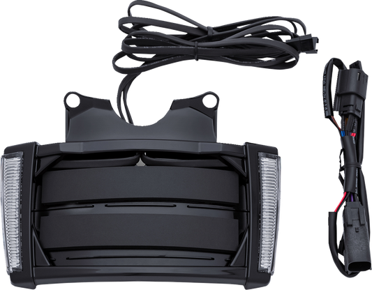 Ciro Black Smoke LED License Plate Frame for 2014-2024 Harley Street Road Glide