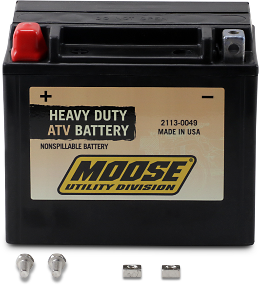 Moose Heavy Duty YTX12 Maintenance Free Battery for 85-17 Arctic Cat Suzuki Eton