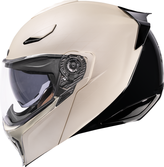 Icon Threshold Steady State White Modular Full Face Adult Motorcycle Helmet