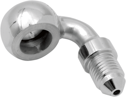 Drag Specialties Chrome 3/8" Steel 90 Degree Brake Line Banjo Fitting for Harley