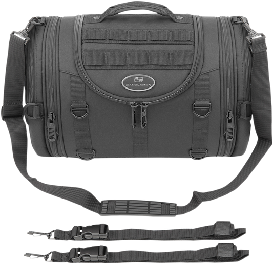 Saddlemen Black Textile Mesh R1300LXE Tactical Motorcycle Rack Bag for Harley