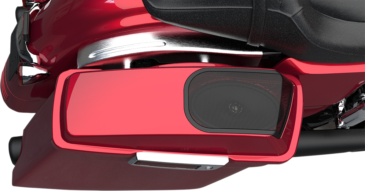 Hogtunes Black 6X9 Saddlebag Speaker Lid Kit 1998-2013 Harley Touring FLHX FLHT