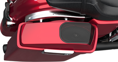 Hogtunes Black 6X9 Saddlebag Speaker Lid Kit 1998-2013 Harley Touring FLHX FLHT