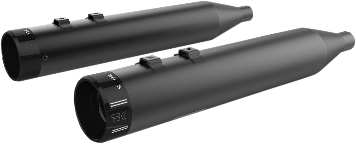 Khrome Werks Black 4.5" HP-Plus Slip on Mufflers 1996-2016 Harley Touring FLHX