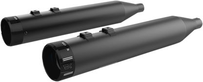 Khrome Werks Black 4.5" HP-Plus Slip on Mufflers 1996-2016 Harley Touring FLHX