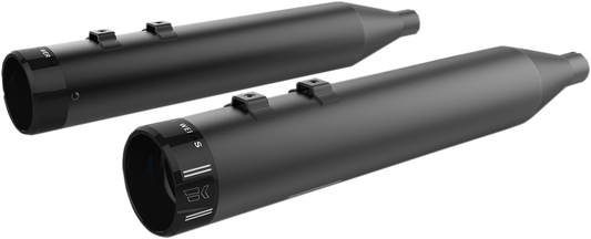Khrome Werks Black 4.5" HP-Plus Slip on Mufflers 1996-2016 Harley Touring FLHX