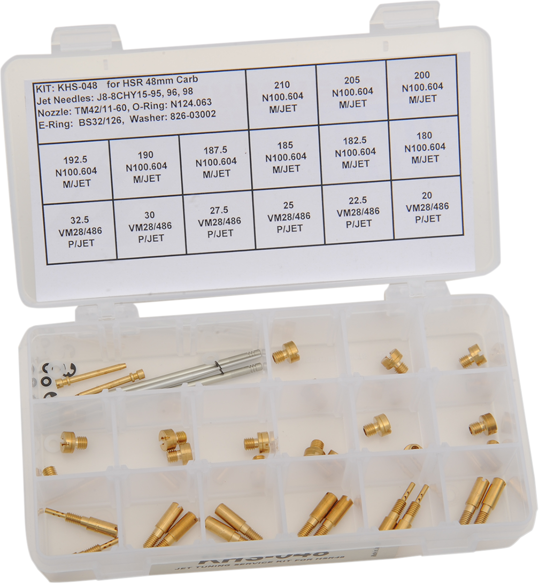Mikuni HSR48 Brass Carburetor Jet Assortment Kit fits Harley Davidson
