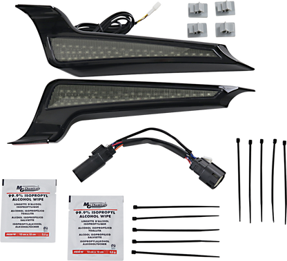 Custom Dynamics Black LED Fascia Panel Lights 2014-2023 Harley Touring Models