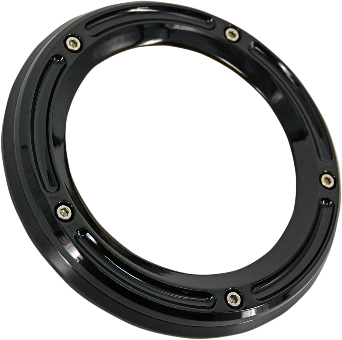 Trask Black Assault See Through Derby Cover 1999-2017 Harley Touring TM-0040BK