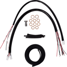La Choppers Complete 12"-14" Handlebar Black Cable Kit for 23-26 Harley Touring