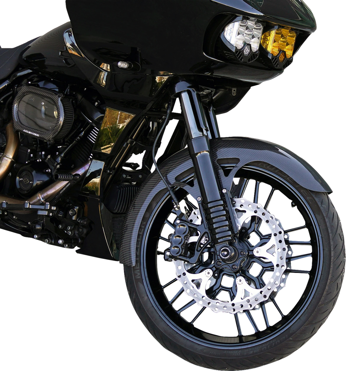 Arlen Ness 21" Wrapper Carbon Fiber Front Fender fits 1999-2013 Harley Touring