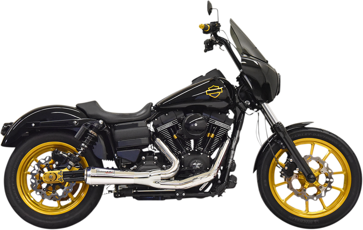 Bassani Ripper Chrome 2-1 Full Exhaust 2006-2017 Harley Dyna FXD FXDL FXDB FXDWG