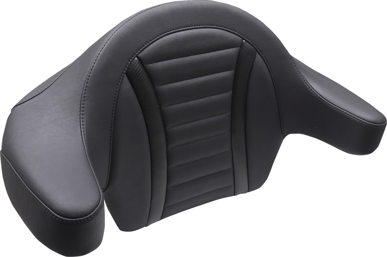 Mustang King Tour Pak Deluxe Black Backrest Pad for 2023-2025 Harley Touring