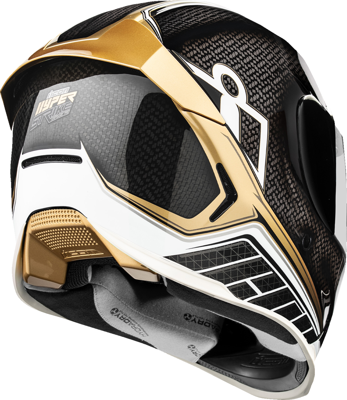 Icon Airframe Pro Gold Hyperstrike Carbon Full Face Adult Motorcycle Helmet