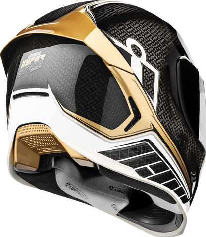 Icon Airframe Pro Gold Hyperstrike Carbon Full Face Adult Motorcycle Helmet