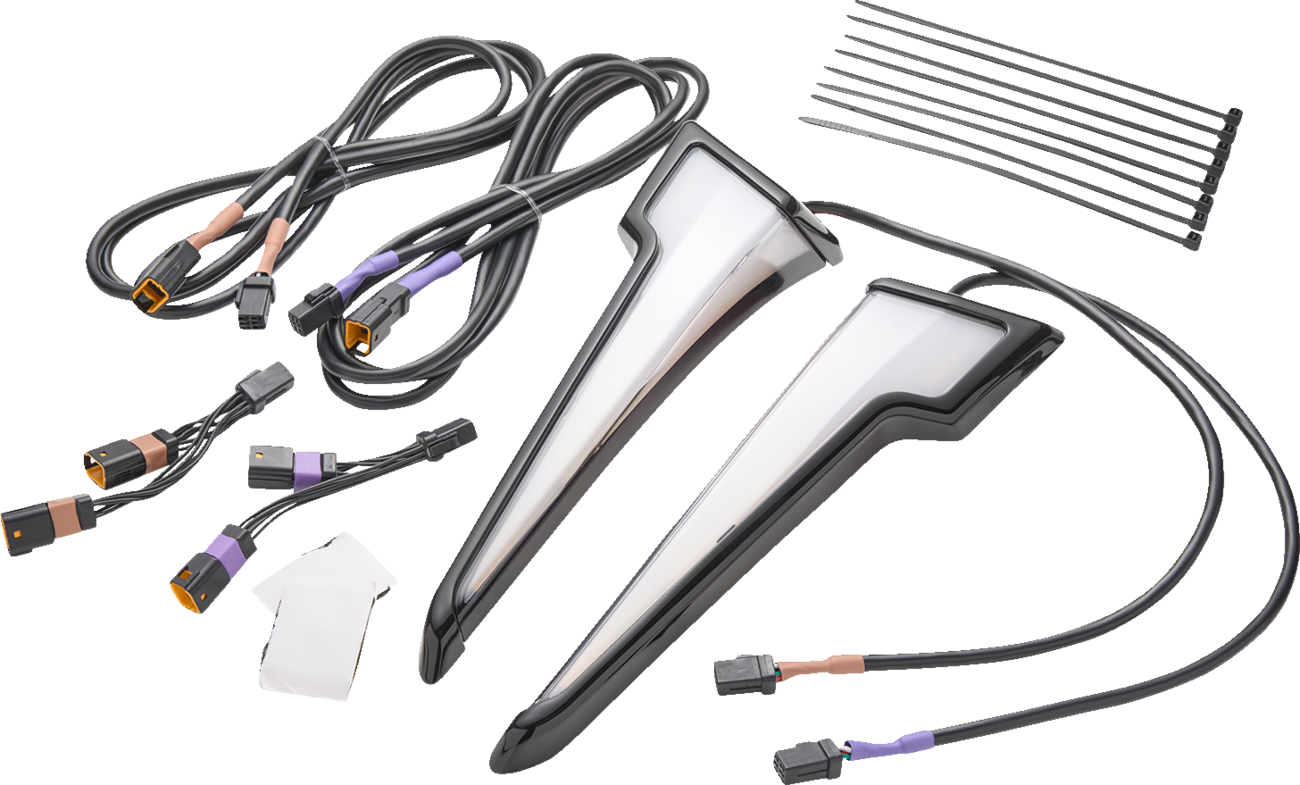 Ciro Quill LED Fairing Running Turn Signal Lights for 23-25 Harley Street Glide