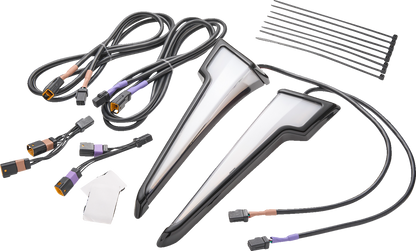 Ciro Quill LED Fairing Running Turn Signal Lights for 23-25 Harley Street Glide