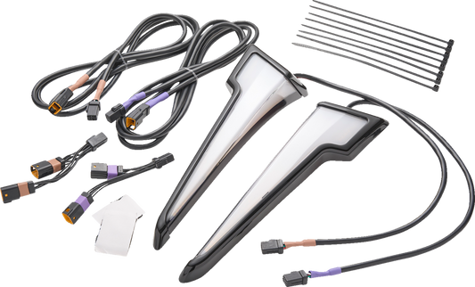 Ciro Quill LED Fairing Running Turn Signal Lights for 23-25 Harley Street Glide