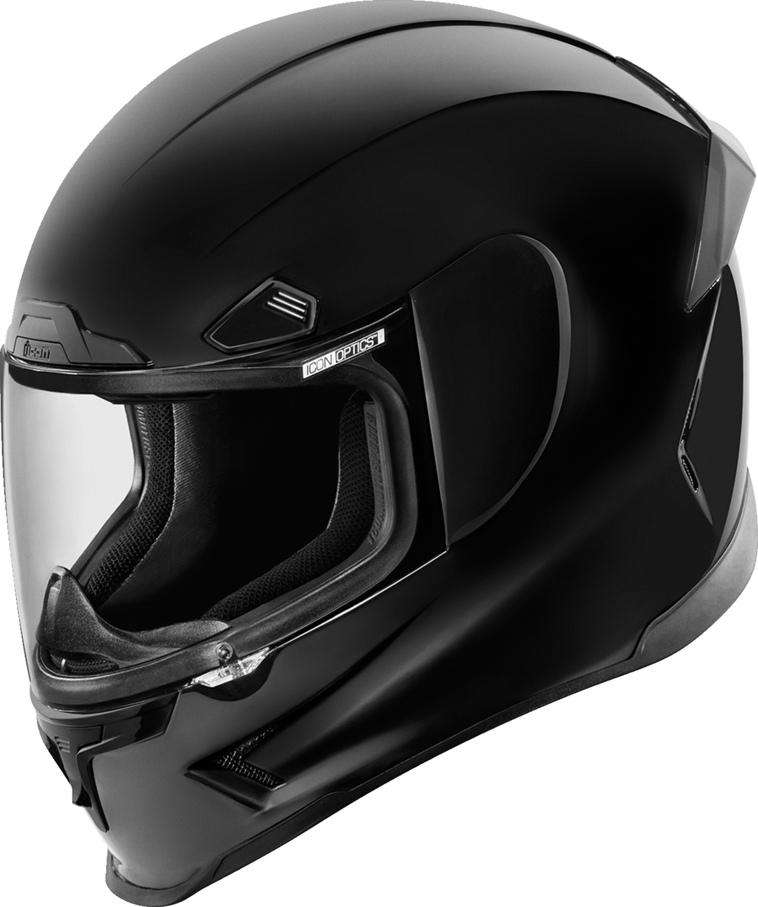 Icon Airframe Pro Solid Gloss Black Full Face Adult Street Motorcycle Helmet